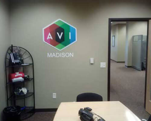 AVI wall sign