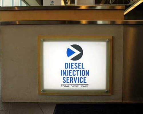 Diesel Injection Service sign