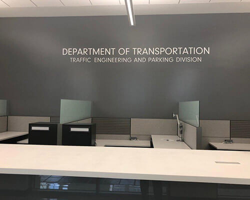 Department of Transportation sign